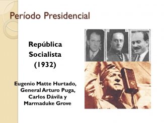 Eugenio Matte Hurtado, General Arturo Puga, Carlos Dávila y Marmaduke Grove.